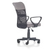 HALMAR Timmy kancelárska stolička s podrúčkami sivá / čierna