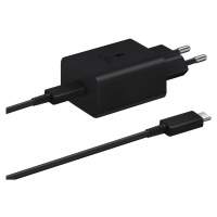 Nabíjací adaptér Samsung EP-T4510XBE USB-C 45W + USB-C kábel 1m, Čierny
