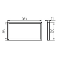 BRAVO PU28W3060NW W   Panel LED - trafo není součást balení!