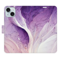 Flipové puzdro iSaprio - Purple Paint - iPhone 15 Plus
