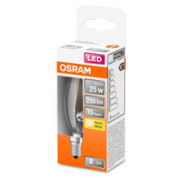 OSRAM Classic B LED žiarovka E14 2,5W 2.700K číra