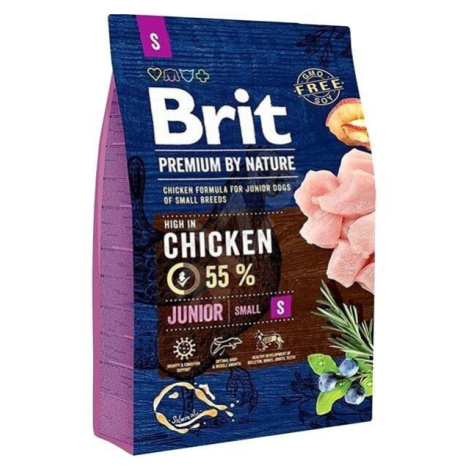 Brit Premium by Nature dog Junior S 3kg