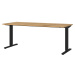 Pracovný stôl s elektricky nastaviteľnou výškou s doskou v dubovom dekore 80x180 cm Lissabon – G