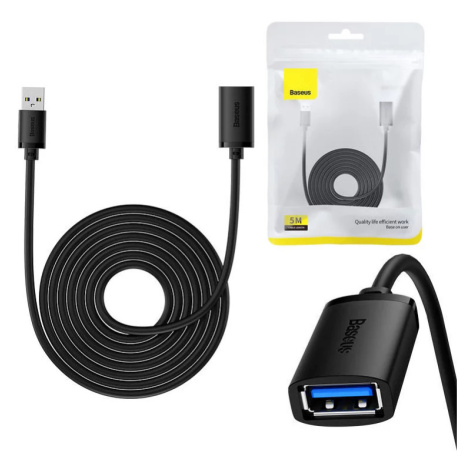 Kábel Baseus USB 3.0 Extension cable male to female, AirJoy Series, 5m (black)