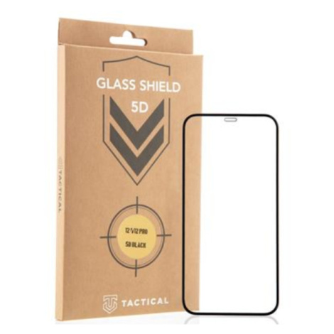 Tvrdené sklo Tactical Shield 5D na iPhone 12 / 12 Pro čierne