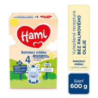 HAMI 4 Mlieko batoľacie s príchuťou vanilky 600 g