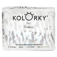 KOLORKY DAY - perie - S (3-6 kg) jednorazové eko plienky 25 ks