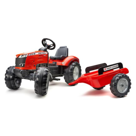 FALK Šliapací traktor 4010AB Massey Ferguson S8740 - červený