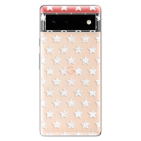 Odolné silikónové puzdro iSaprio - Stars Pattern - white - Google Pixel 6 5G