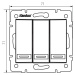 DOMO Trojitý vypínač - č. 3 Grafit