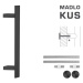 FT - MADLO kód 841Z 40x10 mm UN ks CIM - čierna matná (FNO) 210 mm 40x10 mm