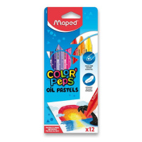 Olejové pastely Maped Color´Peps - 12 farieb