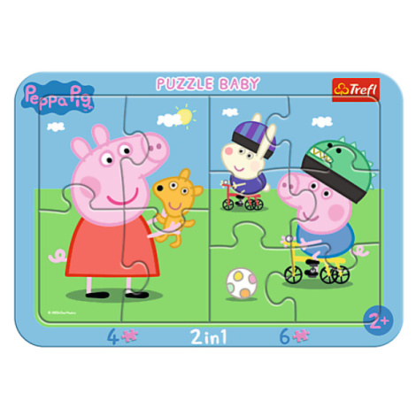 Trefl Baby puzzle s rámčekom -  Peppa Pig