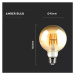 Žiarovka LED Filament Amber E27 8W, 2200K, 700lm, G95, VT-2019 (V-TAC)