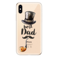 Odolné silikónové puzdro iSaprio - Best Dad - iPhone XS