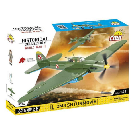 Cobi 5744 II WW Iljušin Il-2 Šturmovik, 1:32, 636 k, 2 f