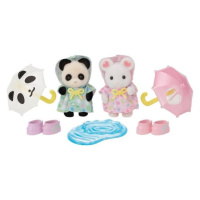 Sylvanian family Prechádzka v daždi Baby Duo