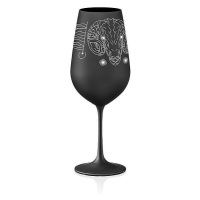 Crystalex pohár Zverokruhy Baran čierna 550 ml