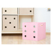 Benlemi Drevený úložný box DICE s číslami v štýle hracej kocky Zvoľte farbu: Ružová, Zvoľte vari
