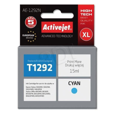 Atrament ActiveJet pre Epson T1292 Cyan 15 ml