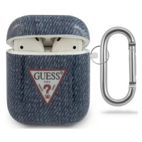 Púzdro Guess AirPods Cover Dark Blue Jeans Collection (GUACA2TPUJULDB)