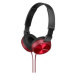 Sony MDRZX310, červená náhlavní sluchátka řady ZX