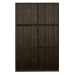 Tmavohnedá šatníková skriňa z borovicového dreva s posuvnými dverami 139x215 cm Katoi – BePureHo