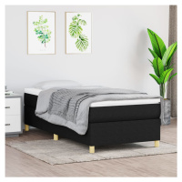 vidaXL Rám na boxspring posteľ čierny 80x200 cm látka