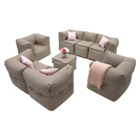 Textilná modulová zostava MODULTEX pre 7 osôb (cappuccino)