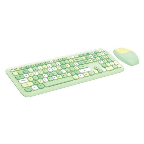 Klávesnica Wireless keyboard + mouse set MOFII 666 2.4G (Green)