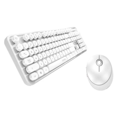 Klávesnica Wireless keyboard + mouse set MOFII Sweet 2.4G (white)