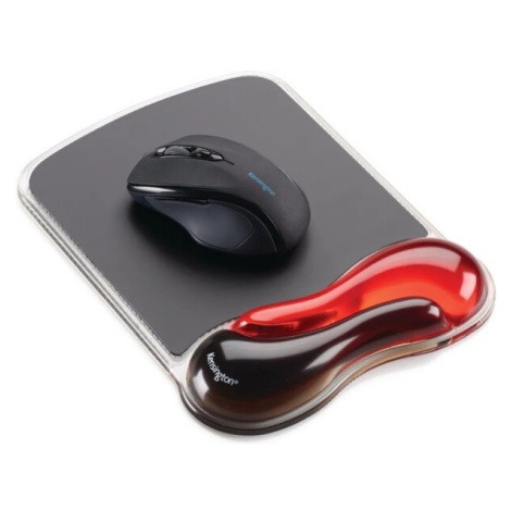 Kensington podložka pod myš Duo Gel Mouse Pad - čierno-červená