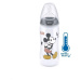 NUK Dojčenská fľaša na učenie Disney Mickey s kontrolou teploty 300 ml