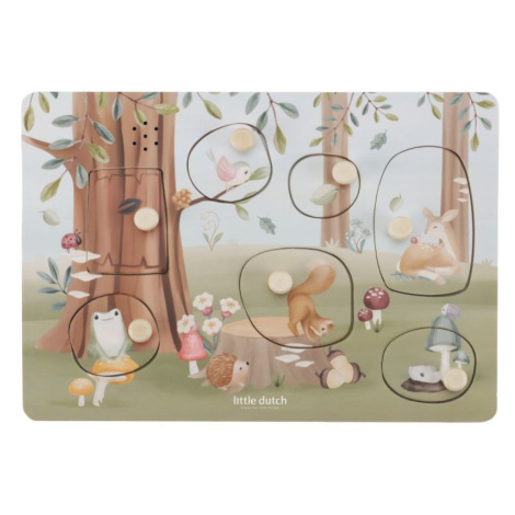 Little Dutch Vkladacie puzzle so zvukom Forest Friends