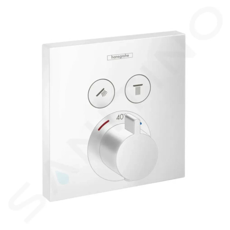 HANSGROHE - Shower Select Termostatická batéria pod omietku na 2 spotrebiče, matná biela 1576370