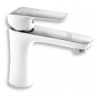 Novaservis Nobless Tina umyvadlová batéria s clic-clacem biela/chróm 38003.1