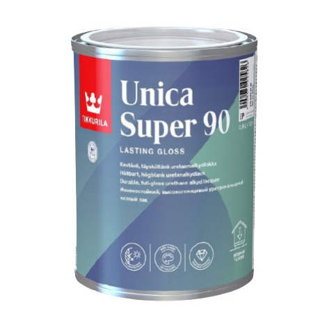 UNICA SUPER 90 - Uretánovo-alkydový lak na drevo bezfarebný lesklý 0,9 L