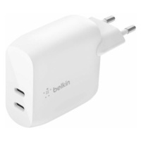 Belkin 40W Dual USB-C PD Wall Charger - White