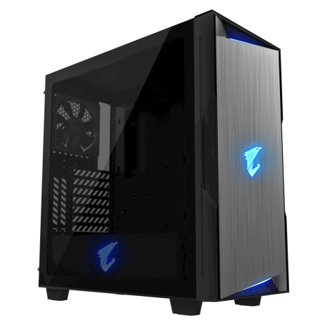 GIGABYTE AORUS Gaming AC300G/Midi Tower/Transpar./Čierna