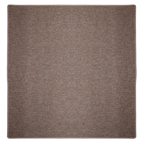 Kusový koberec Astra hnědá čtverec - 180x180 cm Vopi koberce