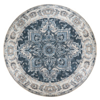 Modrý okrúhly koberec ø 200 cm Havana - House Nordic