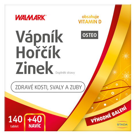 WALMARK Vápnik, Horčík, Zinok Osteo 180 tabliet