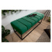 LuxD Dizajnová lavica Halle 110 cm zamat - smaragdová zelená