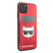 Plastové puzdro Karl Lagerfeld na Apple iPhone 11 Pro Max KLHCN65CSKCRE Choupette Head červené