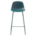 Plastová barová stolička v petrolejovomodrej farbe 92,5 cm Whitby – Unique Furniture