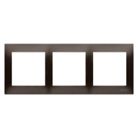 Rámček 3- násobný pre sadrokartónové krabičky, hnedá matná