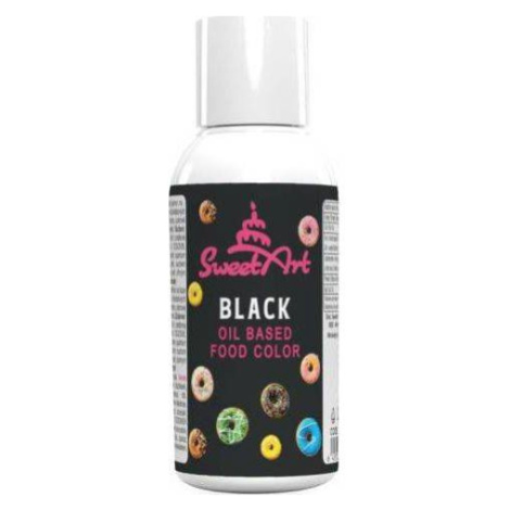 Olejová farba SweetArt čierna (70 g) - dortis - dortis