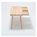 Pracovný stôl z dubového dreva Gazzda Ena, 140 × 60 cm