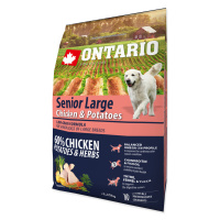 ONTARIO Senior Large chicken & potatoes & herbs granule pre psov 2,25 kg