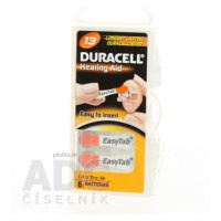 DURACELL 1.4V batérie do načúvacích prístrojov 6 ks